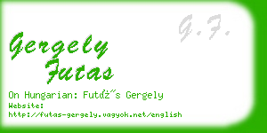 gergely futas business card